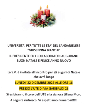 INCONTRO PER GLI AUGURI DI NATALE