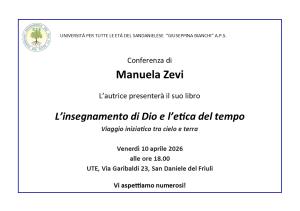 Conferenza di Manuela Zevi